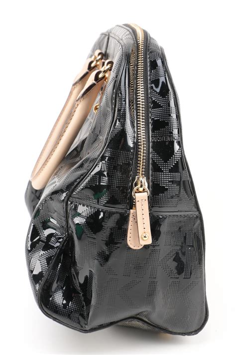 michael kors black patent bag|michael kors patent handbags.